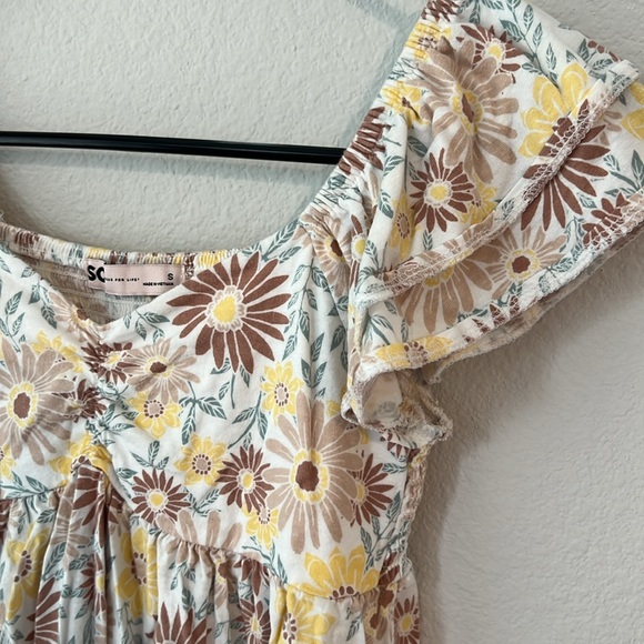 SO Jr Girls Floral Top -  S - Picture 3 of 6